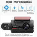 Recorder DVR Rear G-Sensor Cam Car and 1080P Lens Front Dash Dual Video Camera