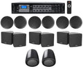 Receiver+(6) Black Home JBL 3.5" 6-Zone Audio Pendant+Ceiling Cube+(2) Speakers