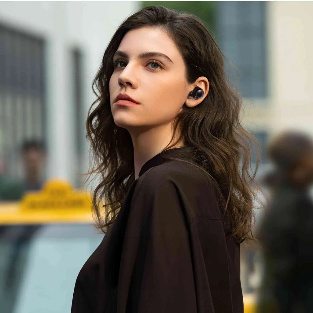 Plus Connection, Boost Case, UrbanX Bluetooth Charging Earbuds Connect, IPX5 + Wireless S88 Water Dual Resistance, with Bass Compatible Doogee Bluetooth 5.2 Black, True Balanced,
