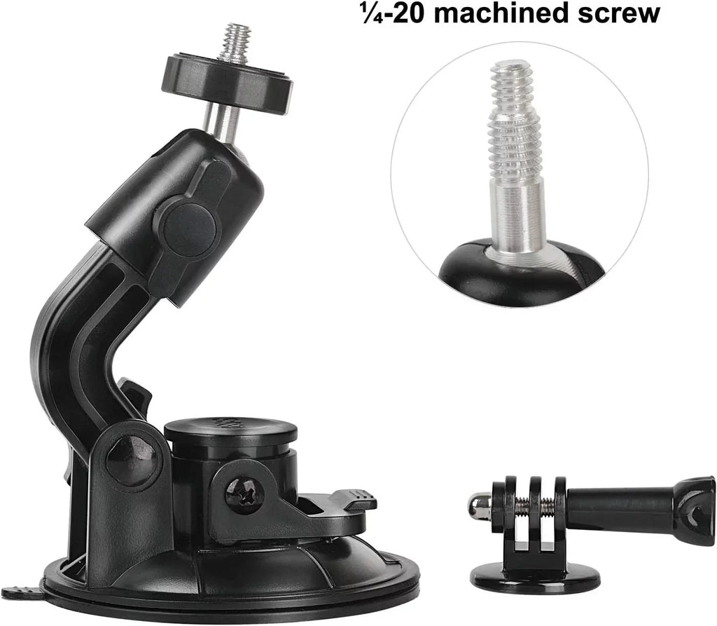 Tether 2 with Gopro Car Suction Adapter 4 5 3 for 3+ Mount Hero Safety 6 Cup Indoor Session Stand 8 9 7 Outdoor Tripod