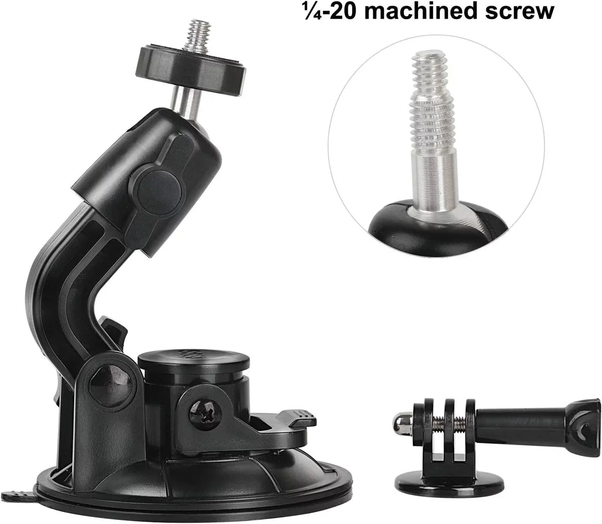 Tether 2 with Gopro Car Suction Adapter 4 5 3 for 3+ Mount Hero Safety 6 Cup Indoor Session Stand 8 9 7 Outdoor Tripod