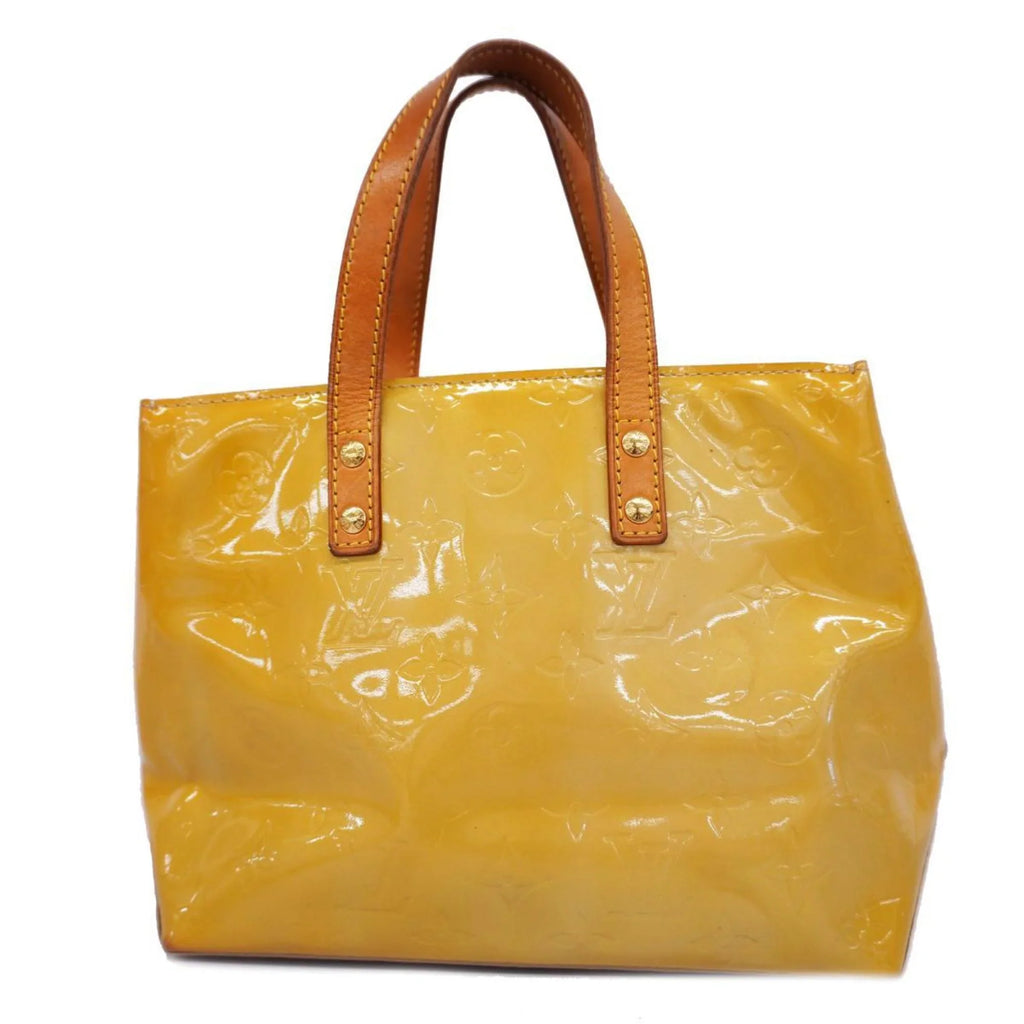 Women's Reed Pre-Owned Louis PM Beige Vernis (Good) Handbag Vuitton M91144