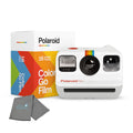 Lens Instant Camera 16 Film Camera Go Polaroid Mini with Instant Starter Go Polaroid Lumintrail Set, White Bundle, Cleaning textile… Instant a with Color
