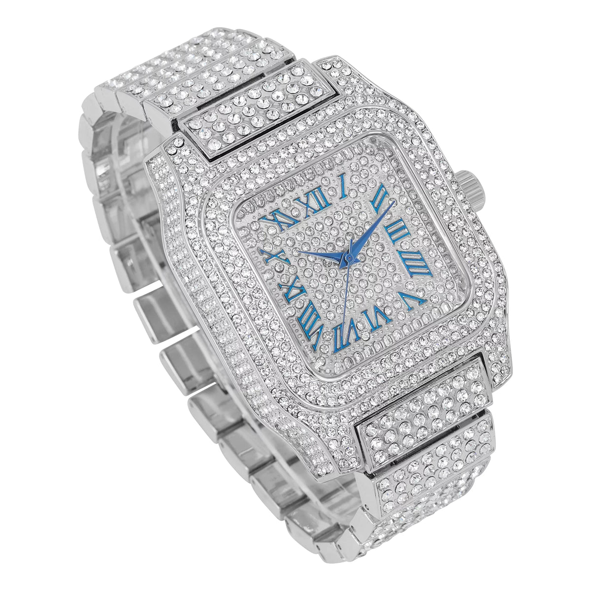 image Flashy Cuban) Out (Silver Hop Square You Will Hip Way in 0513Sq Watch a Iced R# product Bling-ed Blue Hypnotize Gold - Biggie