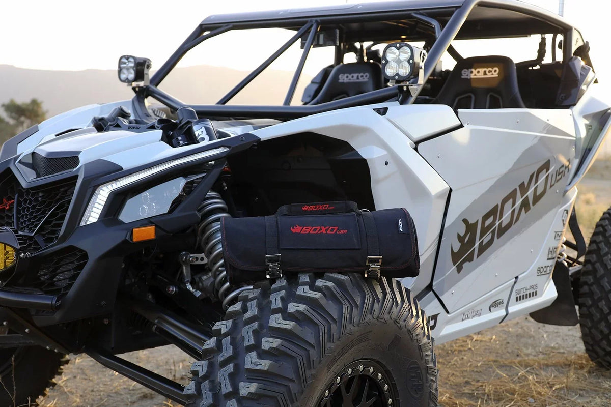 Heavy UTV Bag Side, Dry - Organizer BOXO for CanAm, Side Duty RZR, USA Roll Tool Truck by Roll Universal Tool + Bag Tool UTV,
