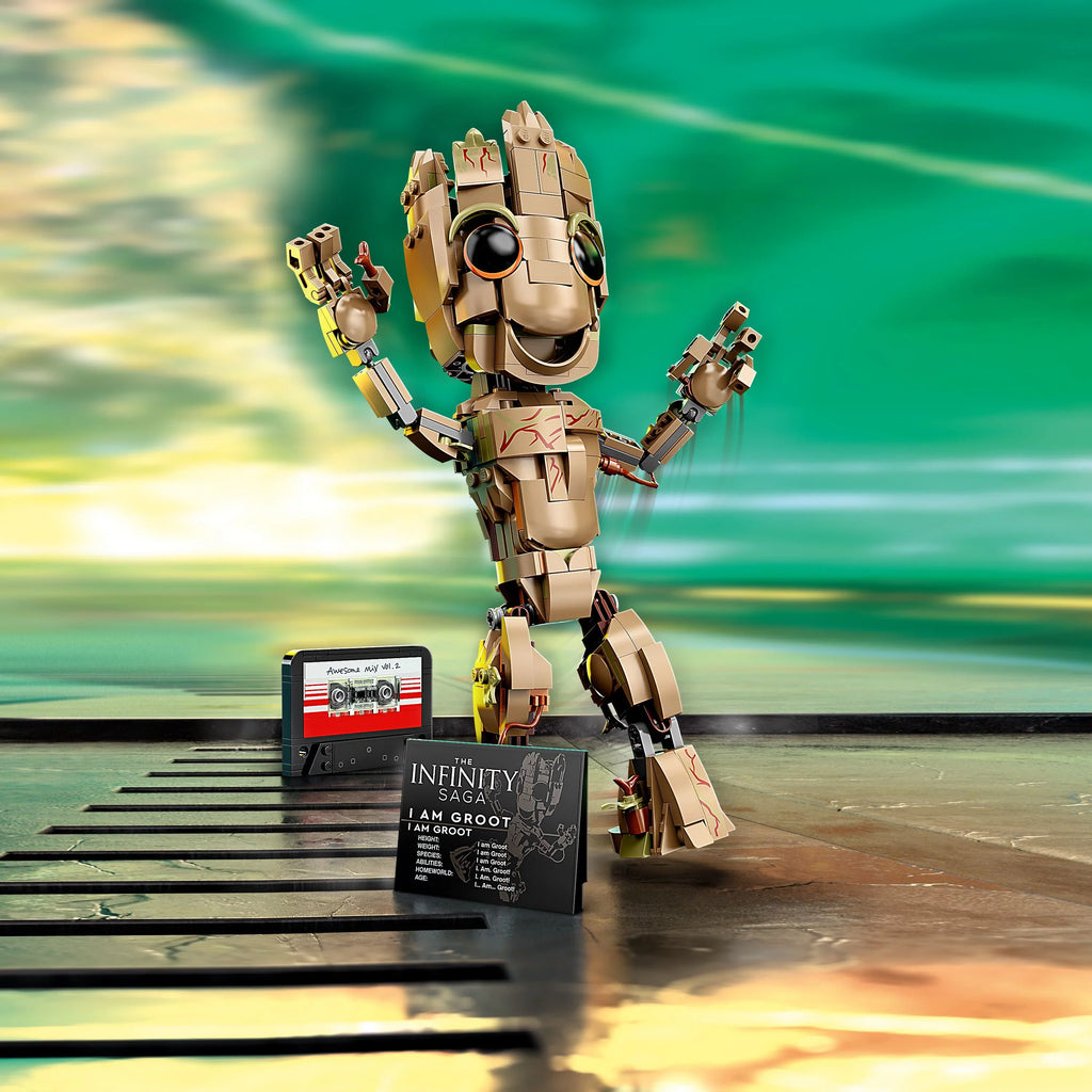 Galaxy am 76217 Buildable of Collectable 2 Guardians Groot Model Marvel Gift Figure, LEGO Groot the Set, I Toy, Baby Idea