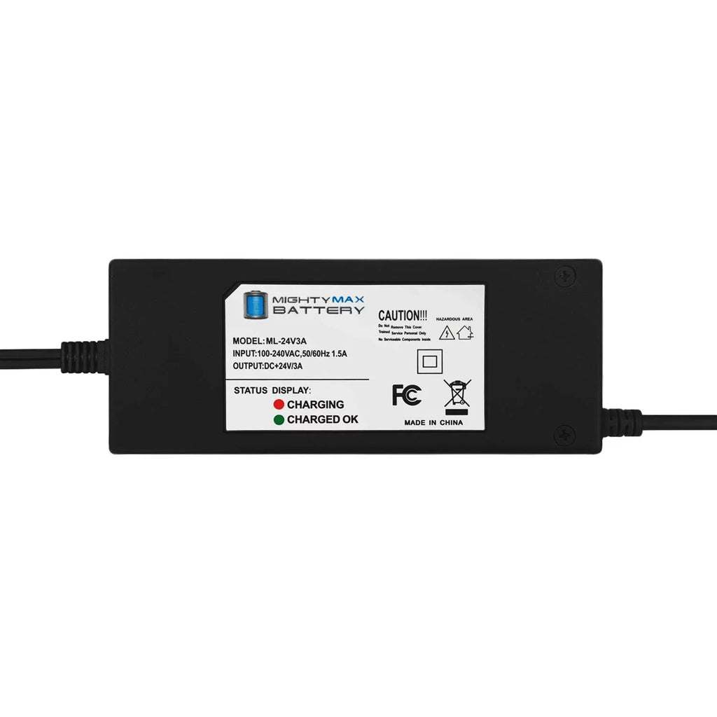 3Amp Bruno Typhoon Battery C3 Electric Scooter 24V Charger