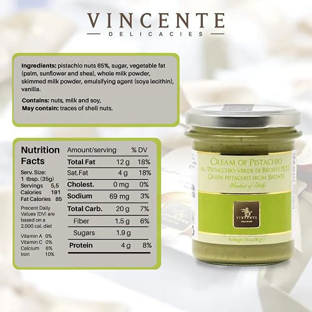 For Ice Delicacies Pastry, Paste Bread, Dessert Cream, (7.05-Ounce, 2-Pack) Pistachio &