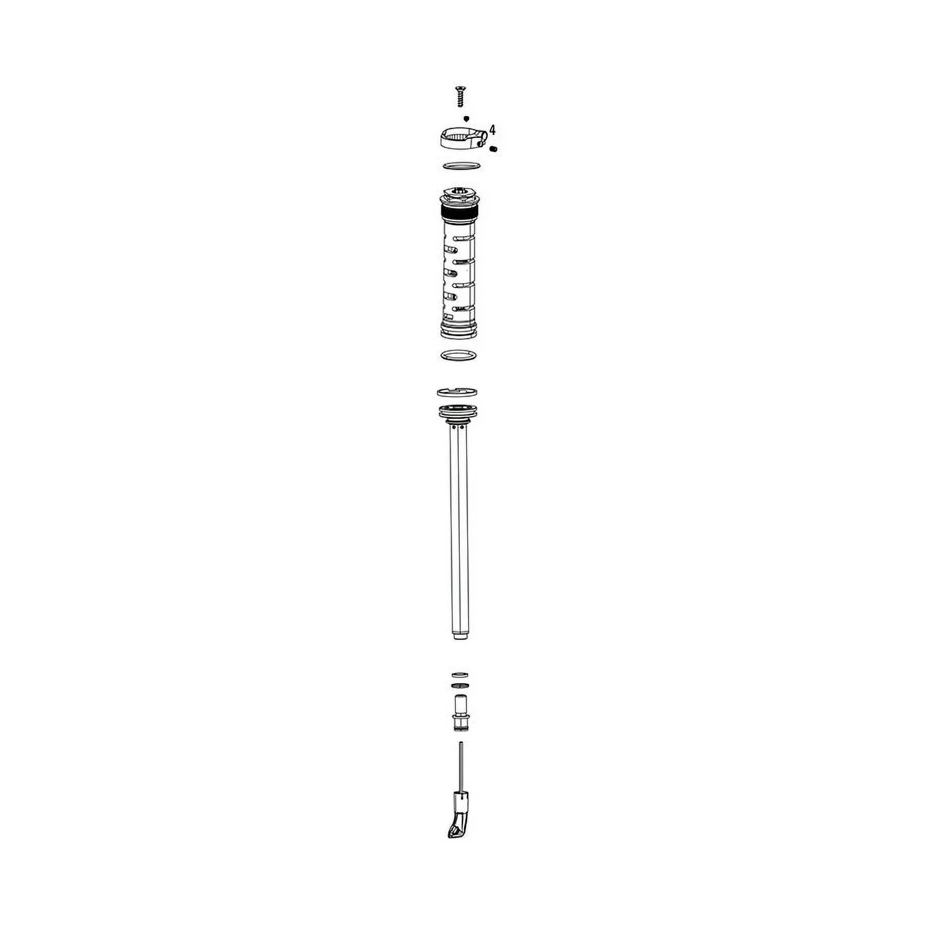 Damper 10mm RockShox Moco Oneloc, (2013+ Side RL - (Right Assembly Fork (.8mm) Twistloc) Remote Pushloc, 130-150mm