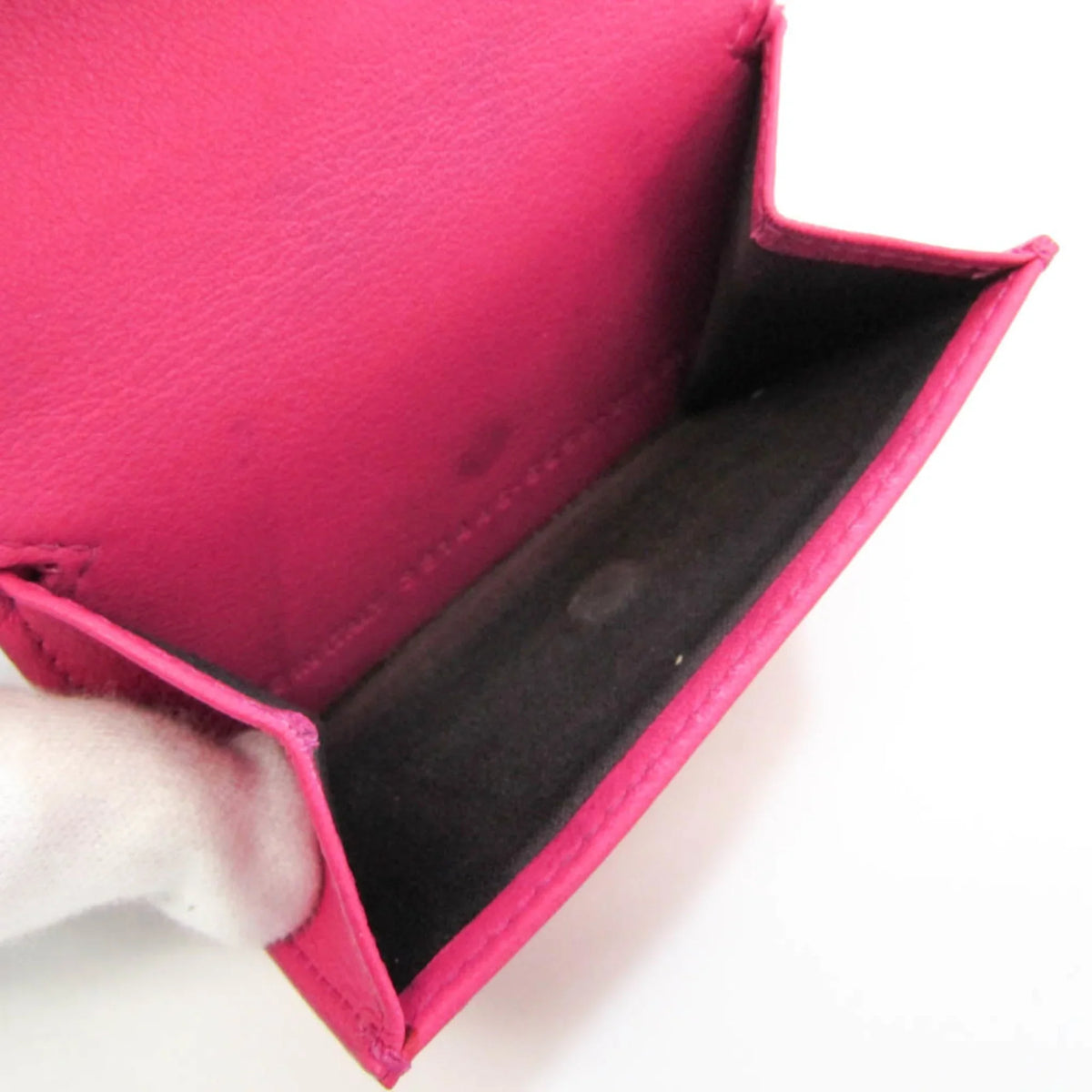 (tri-fold) Mini Leather Pre-Owned 391446 Papier Women's Pink Wallet Wallet (Good) Balenciaga