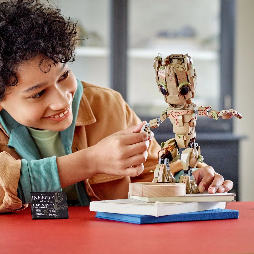 Galaxy am 76217 Buildable of Collectable 2 Guardians Groot Model Marvel Gift Figure, LEGO Groot the Set, I Toy, Baby Idea