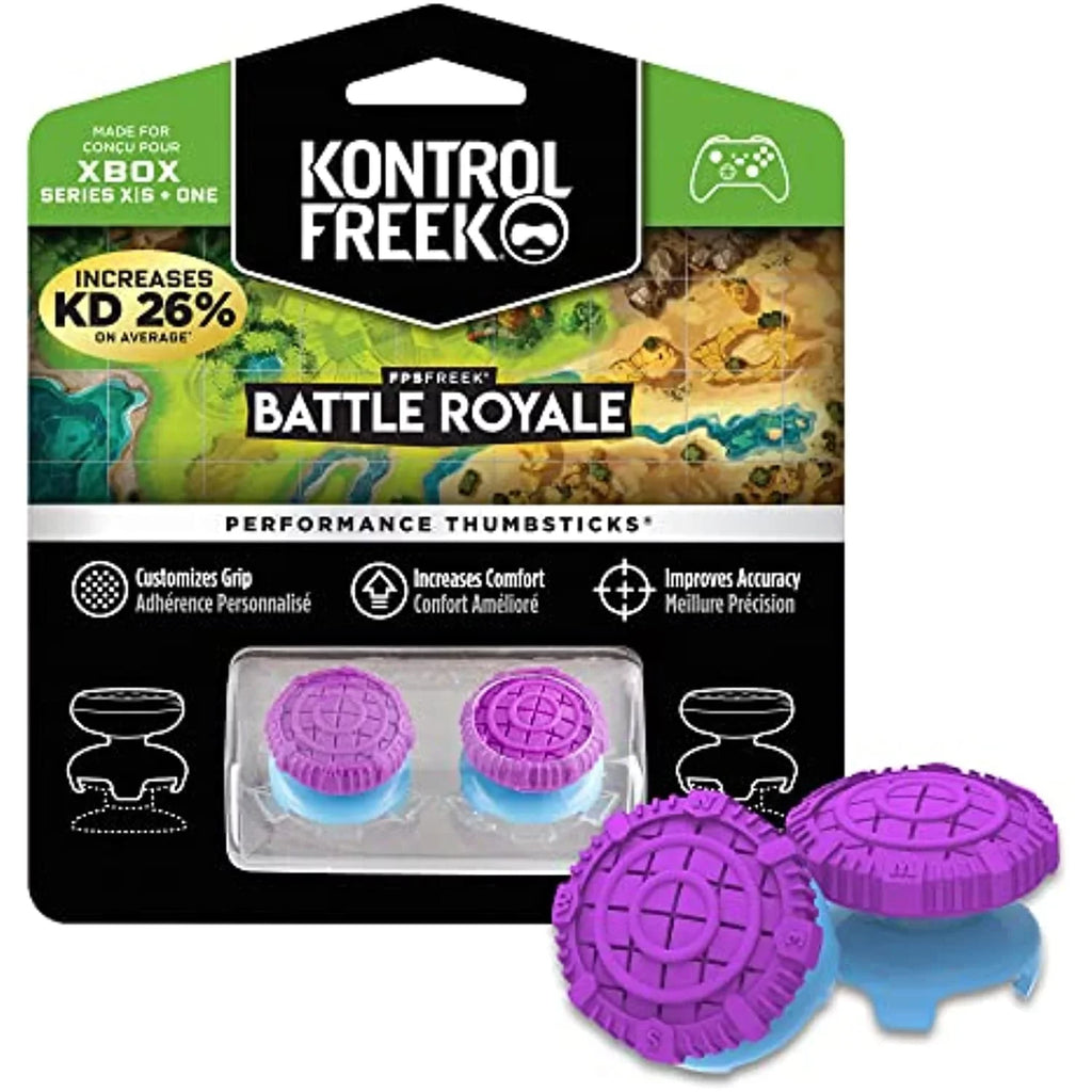 One Xbox KontrolFreek (Domed) | Performance Thumbsticks X Freek and Royale High-Rise Xbox | Battle FPS for Convex Purple Series 2 Controller |