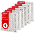 merv air 16x20x2 in filters 11 pleated pack) - made (6