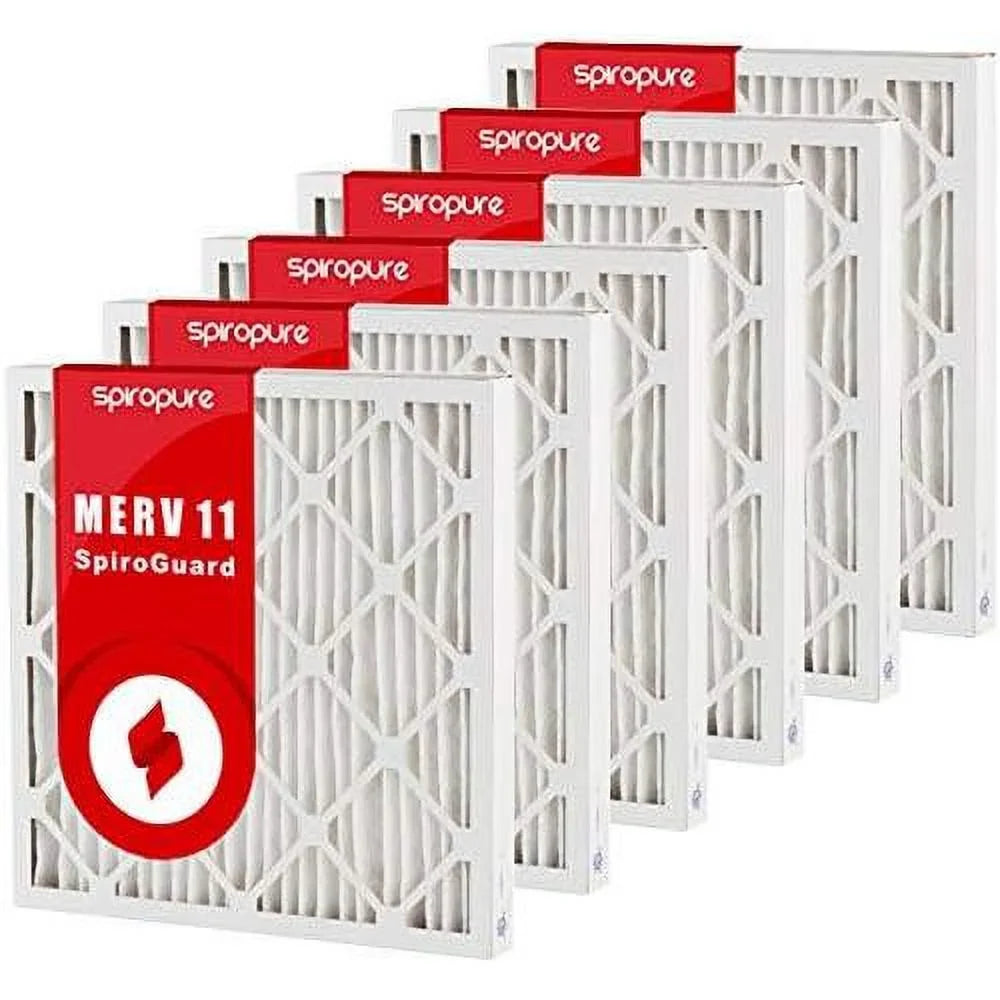 merv air 16x20x2 in filters 11 pleated pack) - made (6