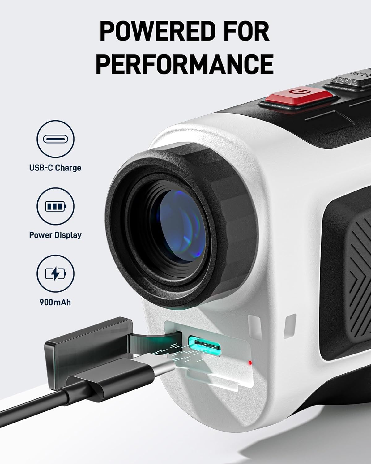 Golf Rangefinder 1200Y with Slope, 7X Magnification Rechargeable