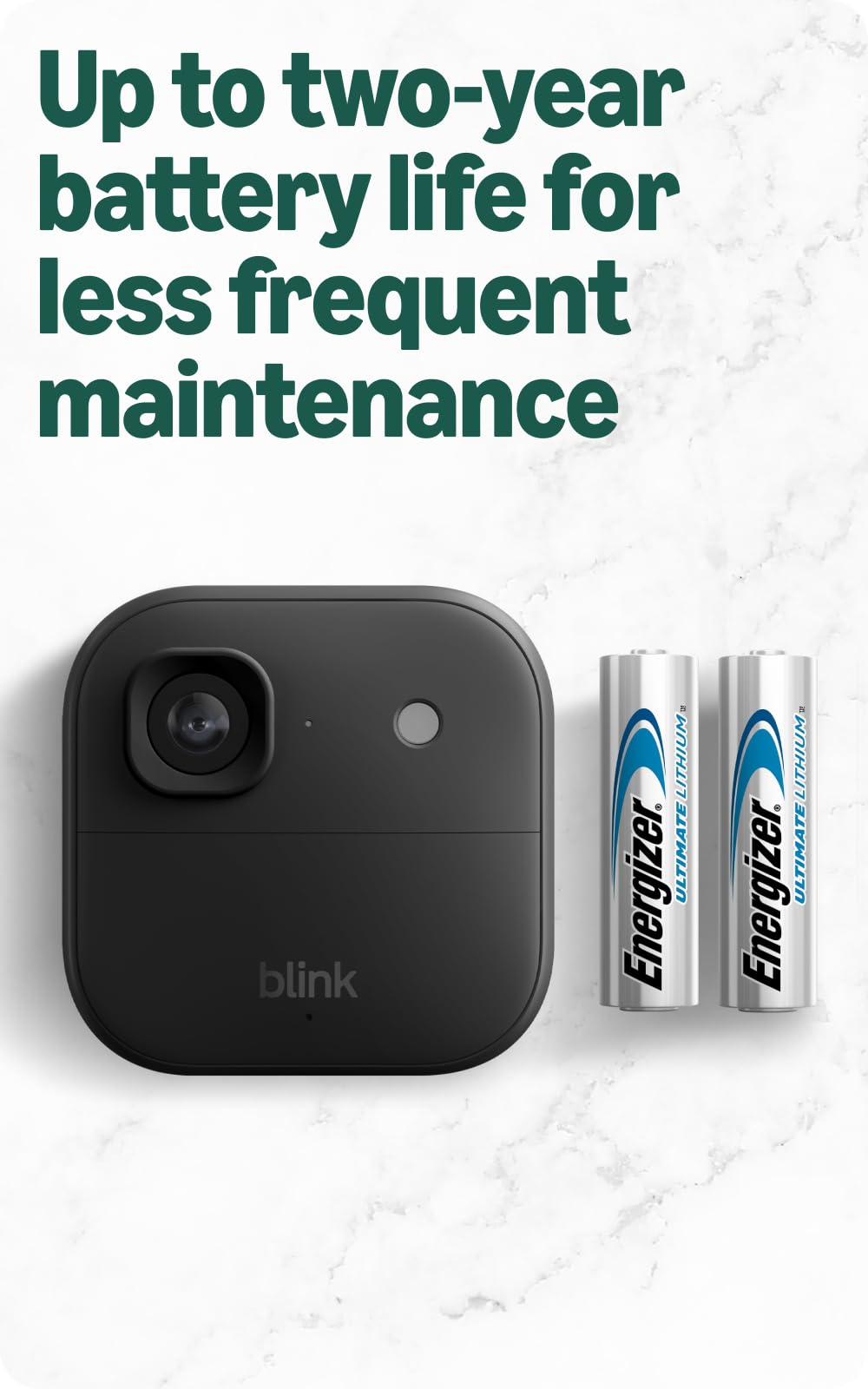 Blink Outdoor 2K+ (newest model) â Wireless smart security camera, 2K video resolution, enhanced audio, two-year battery. Sync Module Core included â 2 camera system (Black)