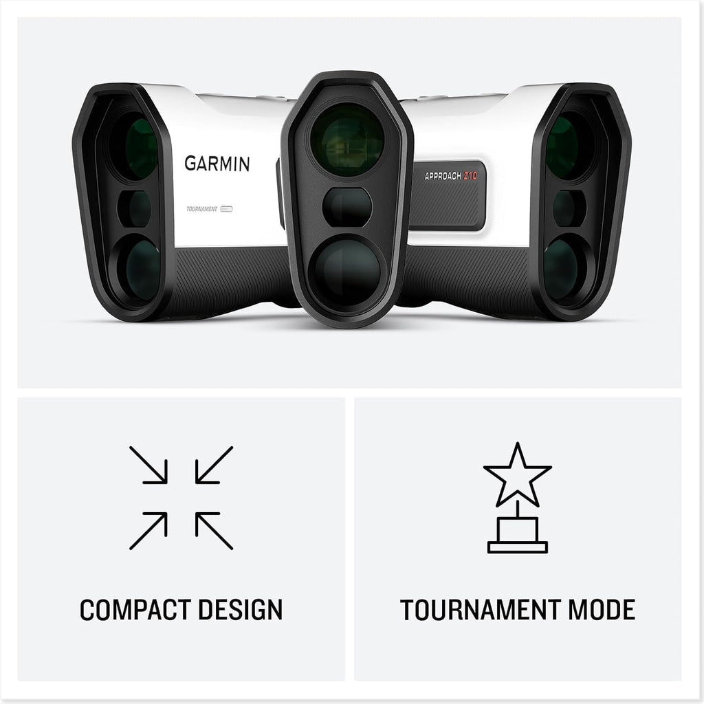 Garmin Approach Z10 Laser Golf Rangefinder Bundle