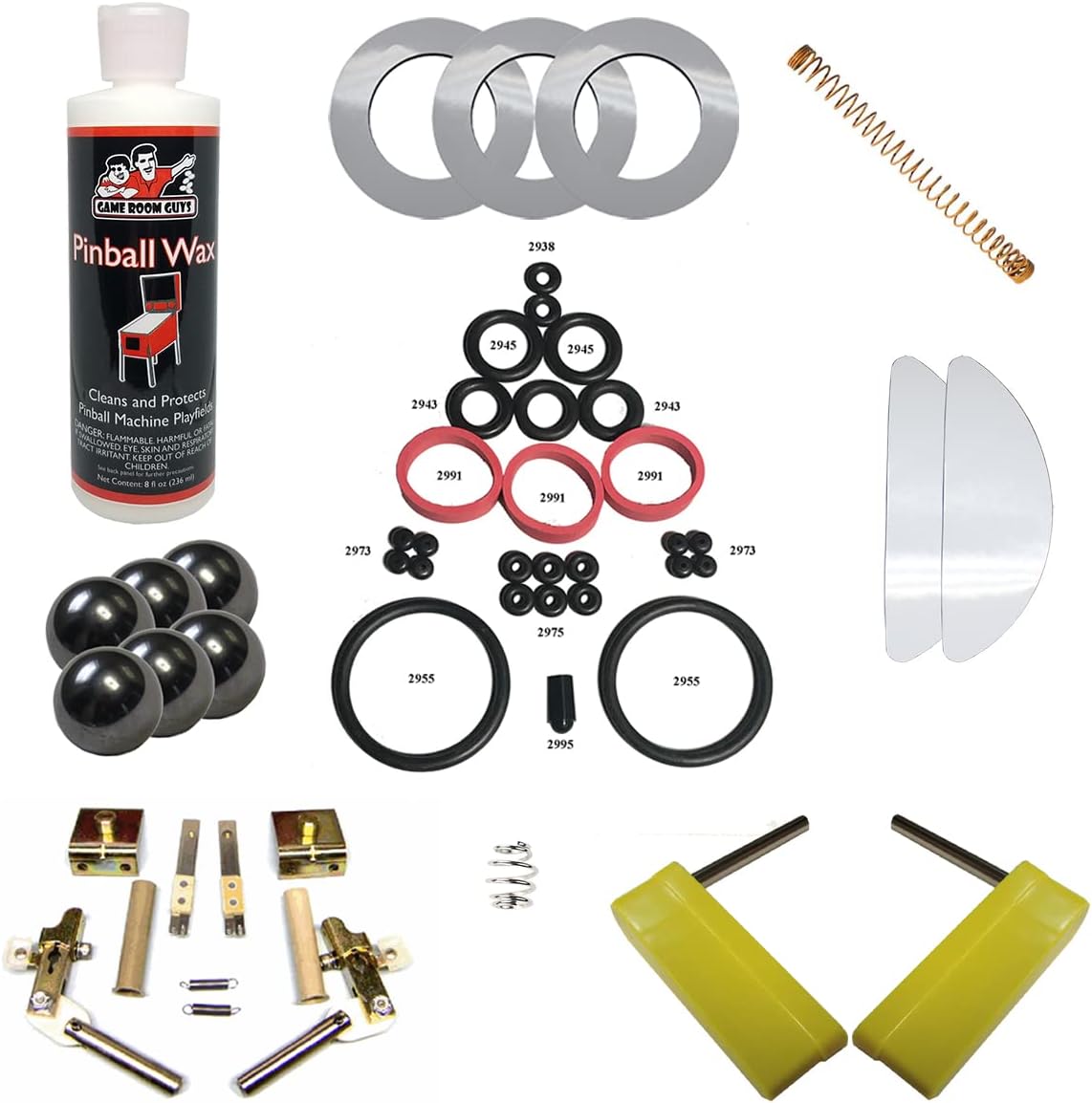Game Room Guys Black Premium Pinball Maintenance Kit Compatible with Jurassic Park LE/Premium Pinball Machine 2019 Stern