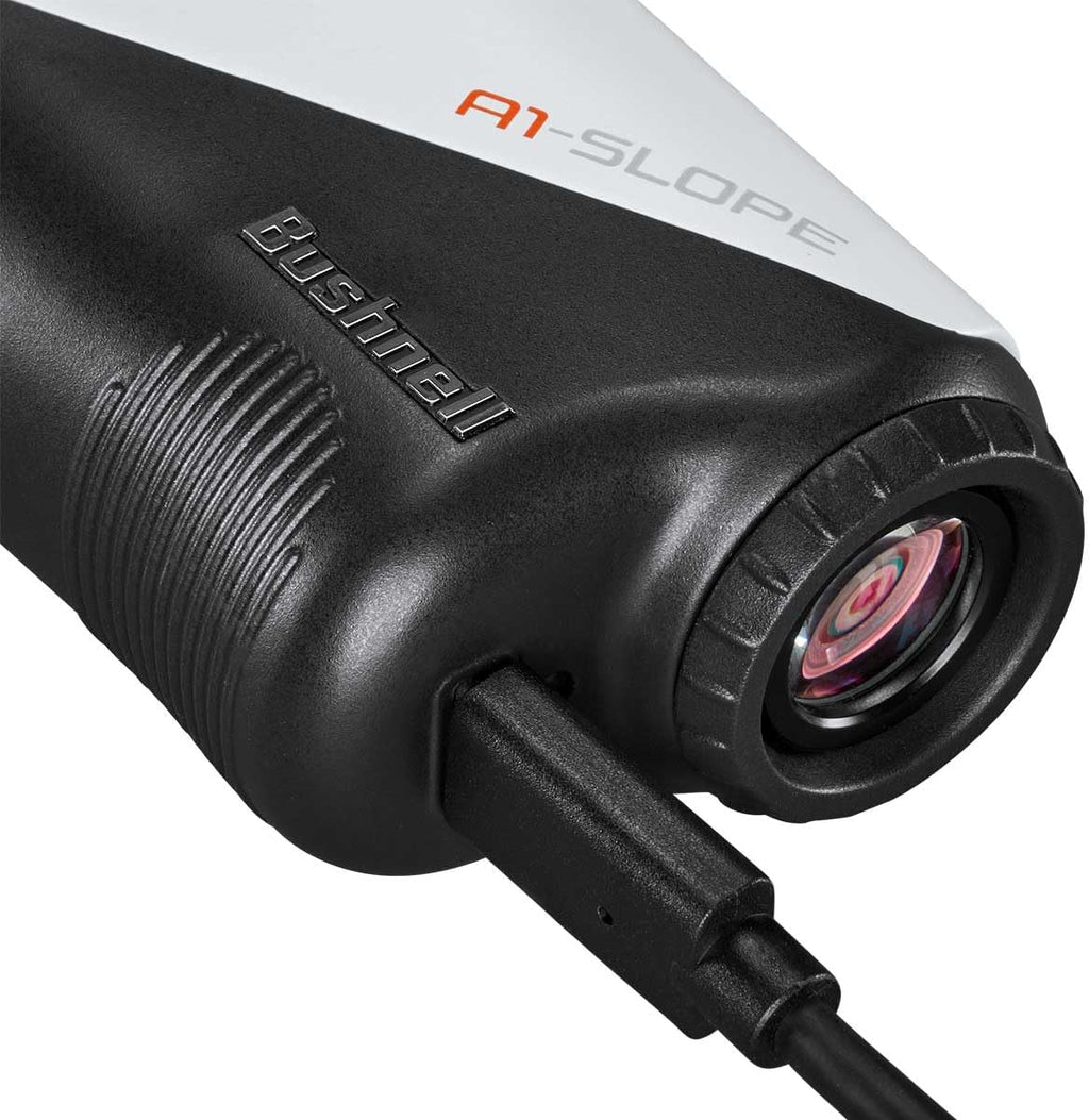 Bushnell A1-Slope Golf Laser Rangefinder Bundle - Ultra-Compact, Tour-Trusted Slope Technology, 6X Magnification, PinSeeker with JOLT with PlayBetter Portable Charger & Microfiber Towel
