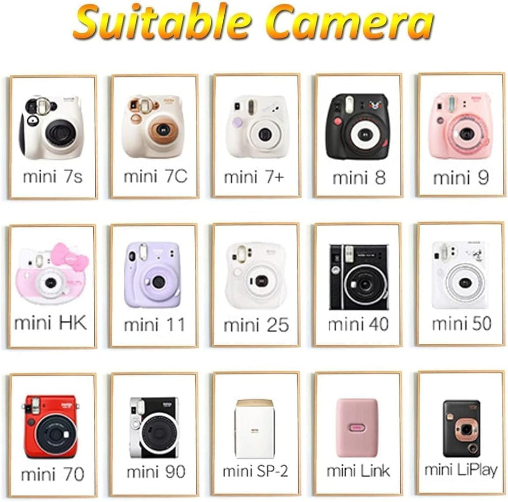 Fujifilm Instax Mini Instant Film for Mini Cameras, White, Credit Card Size with Free Bonus Cap Keeper - (3 x Twin Packs)