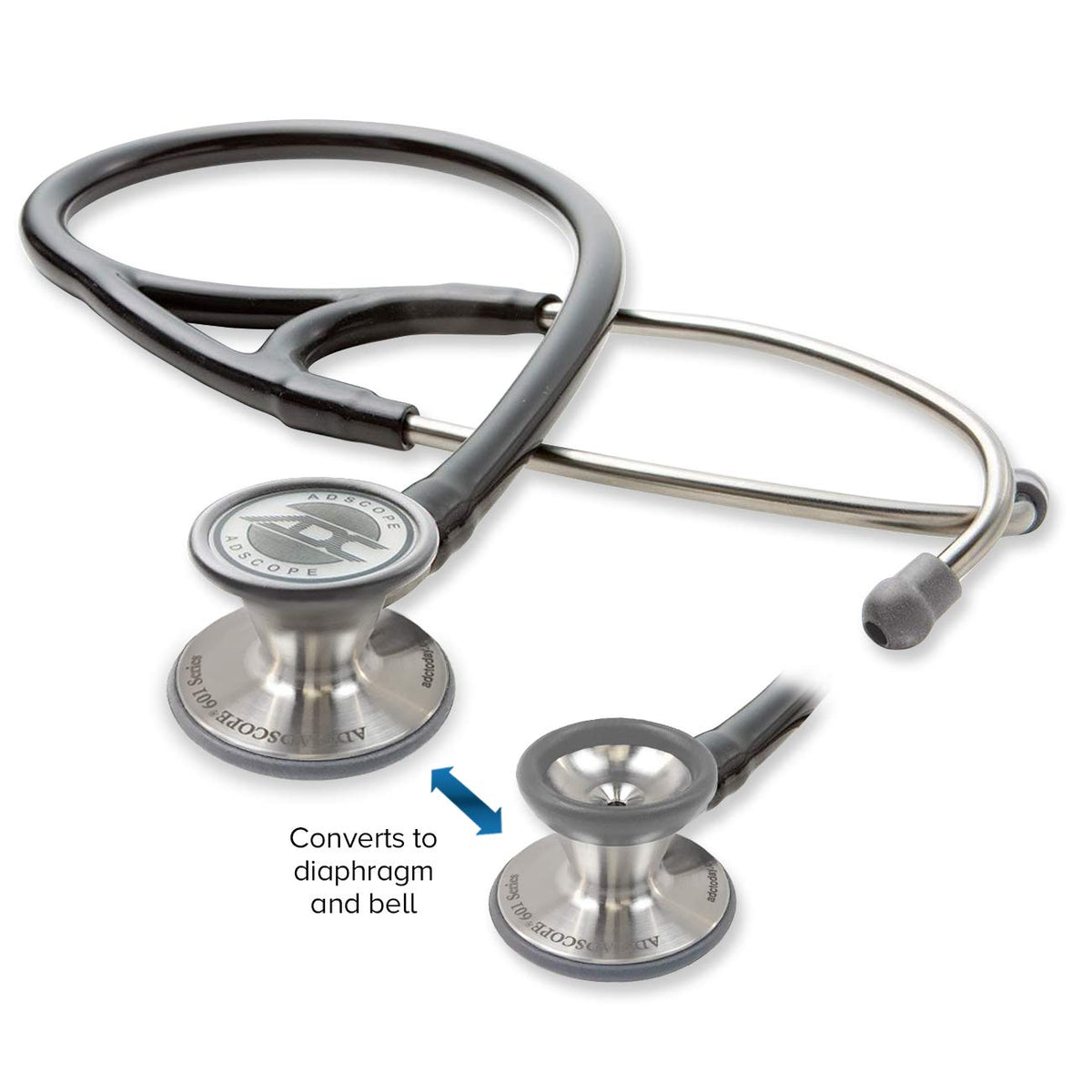 ADC Adscope 601 Convertible Cardiology Stethoscope, AFD Tunable Technology