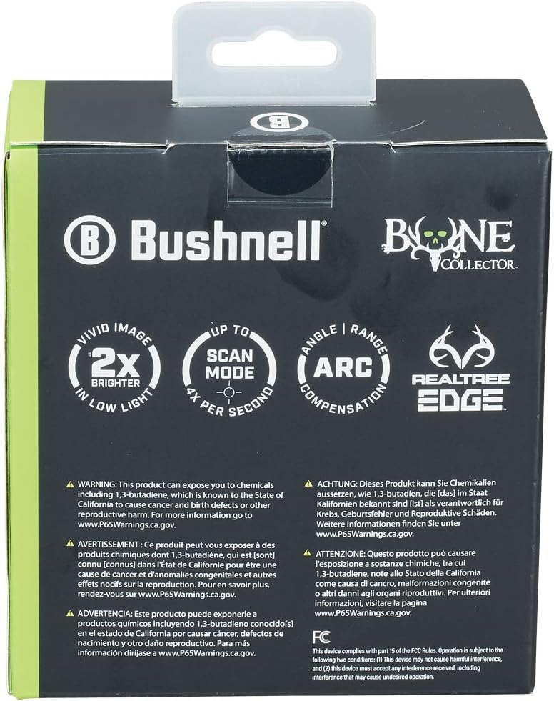 Bushnell BoneCollector 850 Laser Rangefinder, Hunting Laser Range Finder in Realtree Edge