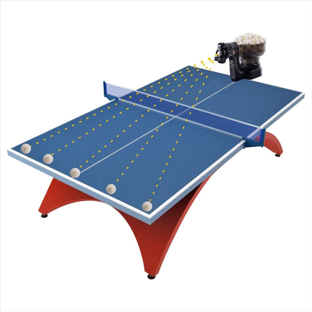 Suz S101 Ping Pong Machine with 100balls for Solo Training & Coaching