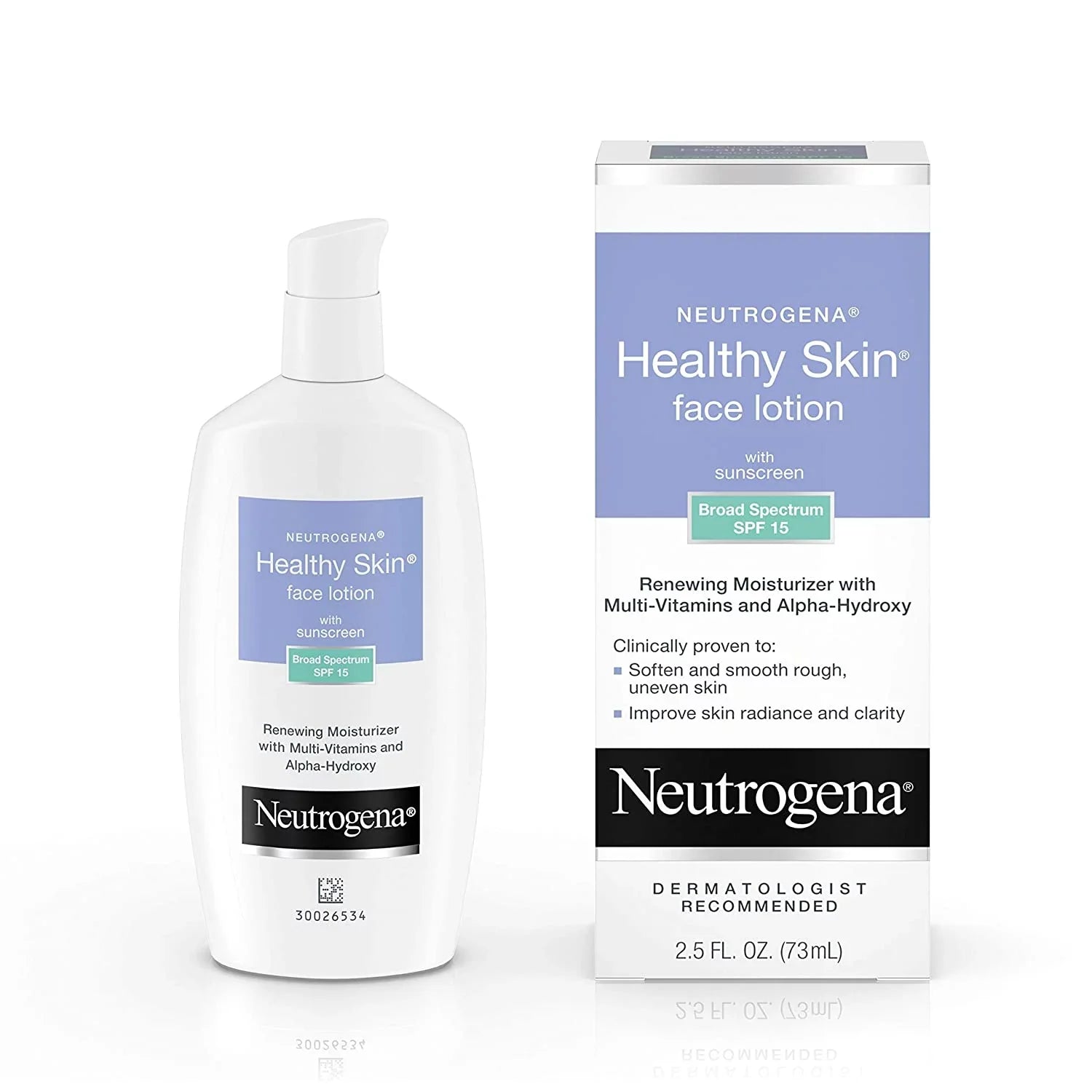 Cream Lotion Vitamin & Sunscreen B5, With Hydroxy, Glycerin, Neutrogena Alpha Skin 2.5 Spf Alpha Glycolic 15 - Acid C, Wrinkle Face Acid, E Healthy With Vitamin Vitamin Moisturizer Hydroxy & Anti