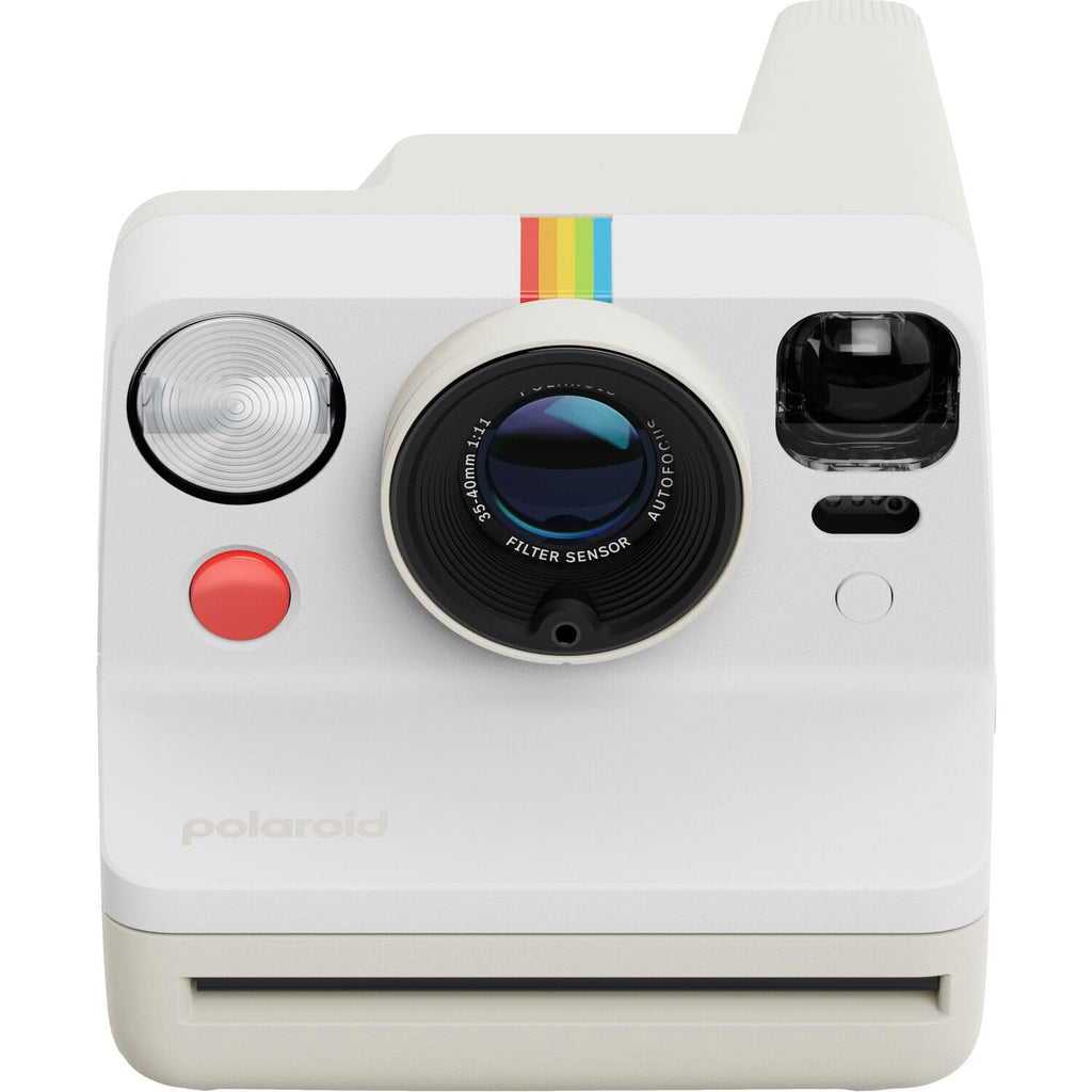 Polaroid Now Generation 3 i-Type Camera in Pebble White + 16 Film Bundle