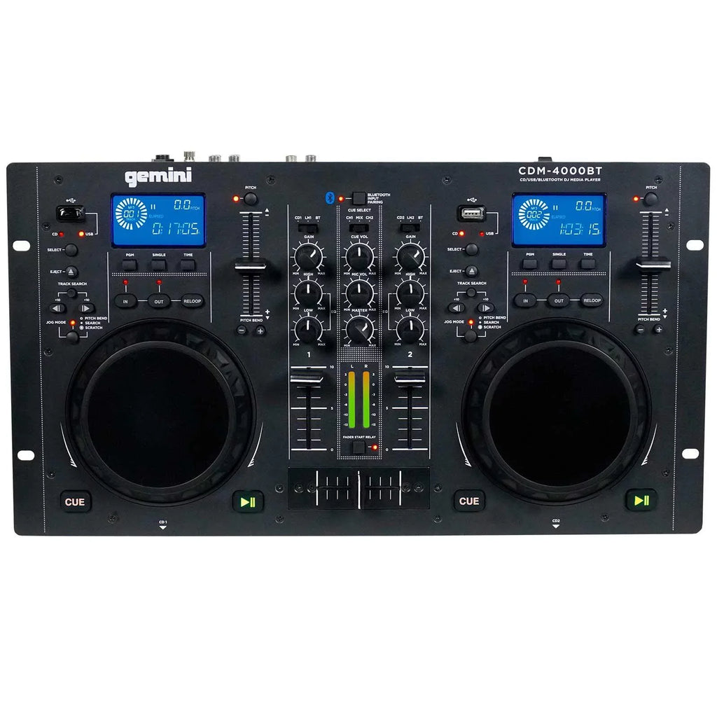 Media & Woofers Bluetooth Package CDM-4000BT Active CD/MP3/USB Gemini 15" DJ Speaker Player AS-1500P with
