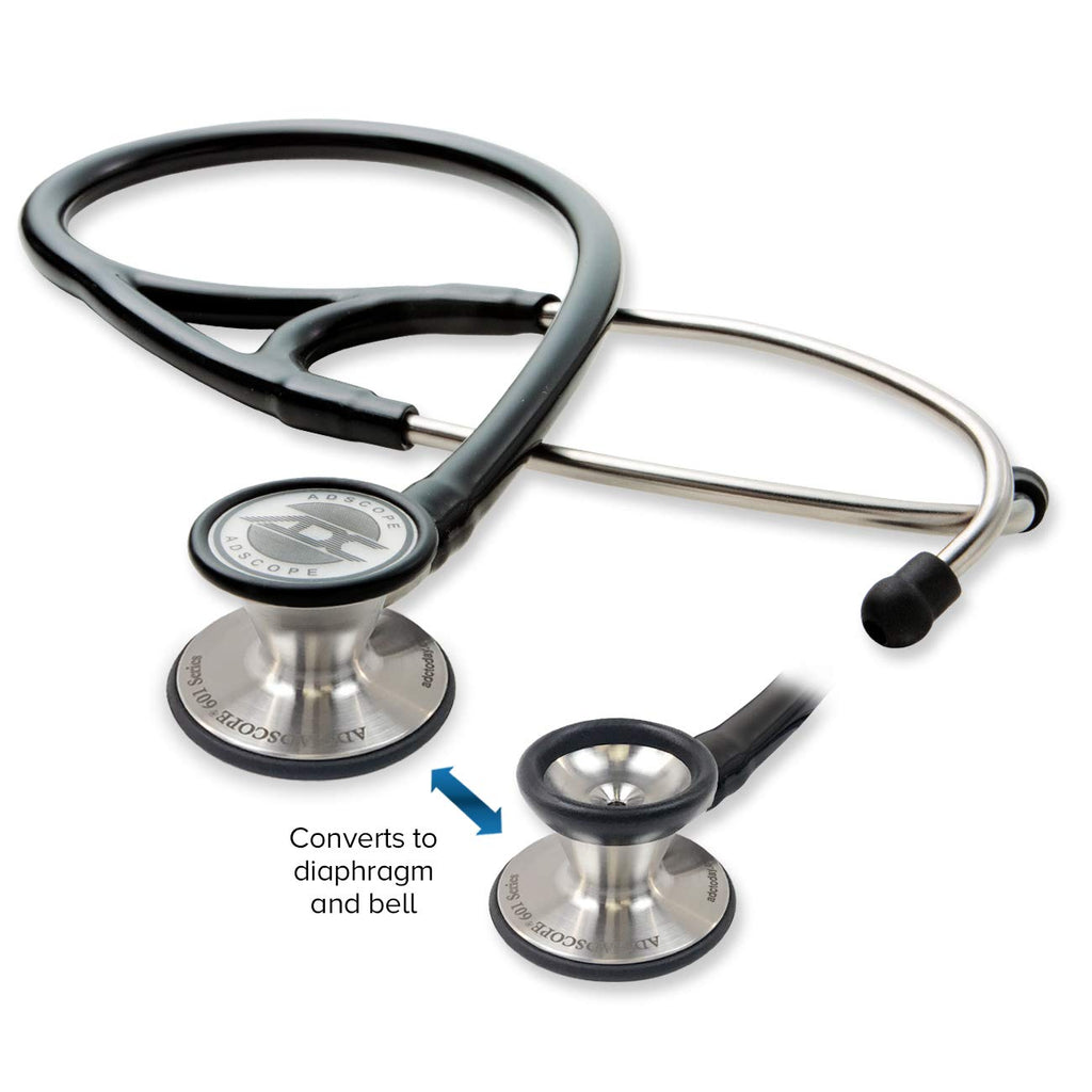 ADC Adscope 601 Convertible Cardiology Stethoscope, AFD Tunable Technology