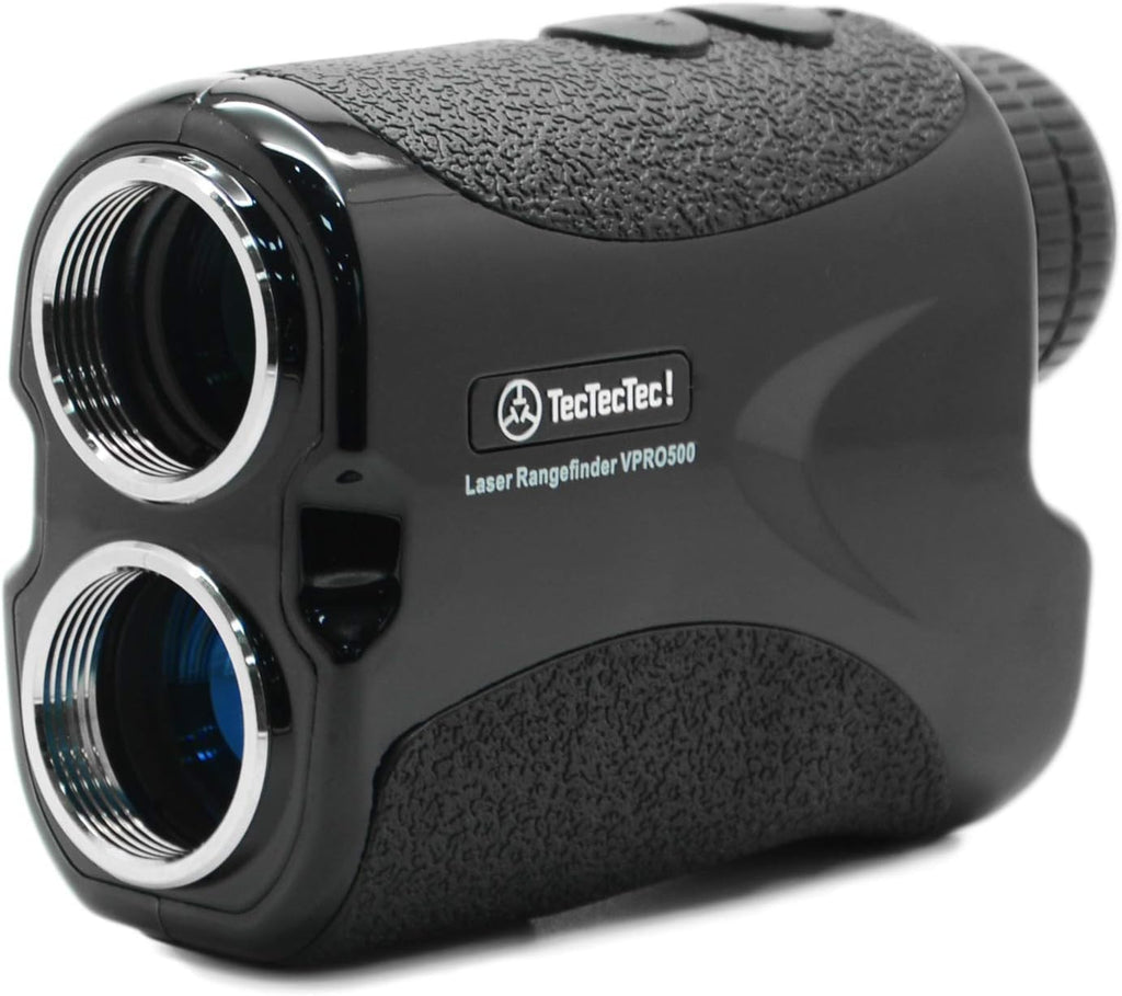 Upgraded Slope - TecTecTec VPRO500 Golf Rangefinder with Slope - Laser Range Finder with Flagseeker VPRO500Â® - Laser Binoculars - with Battery