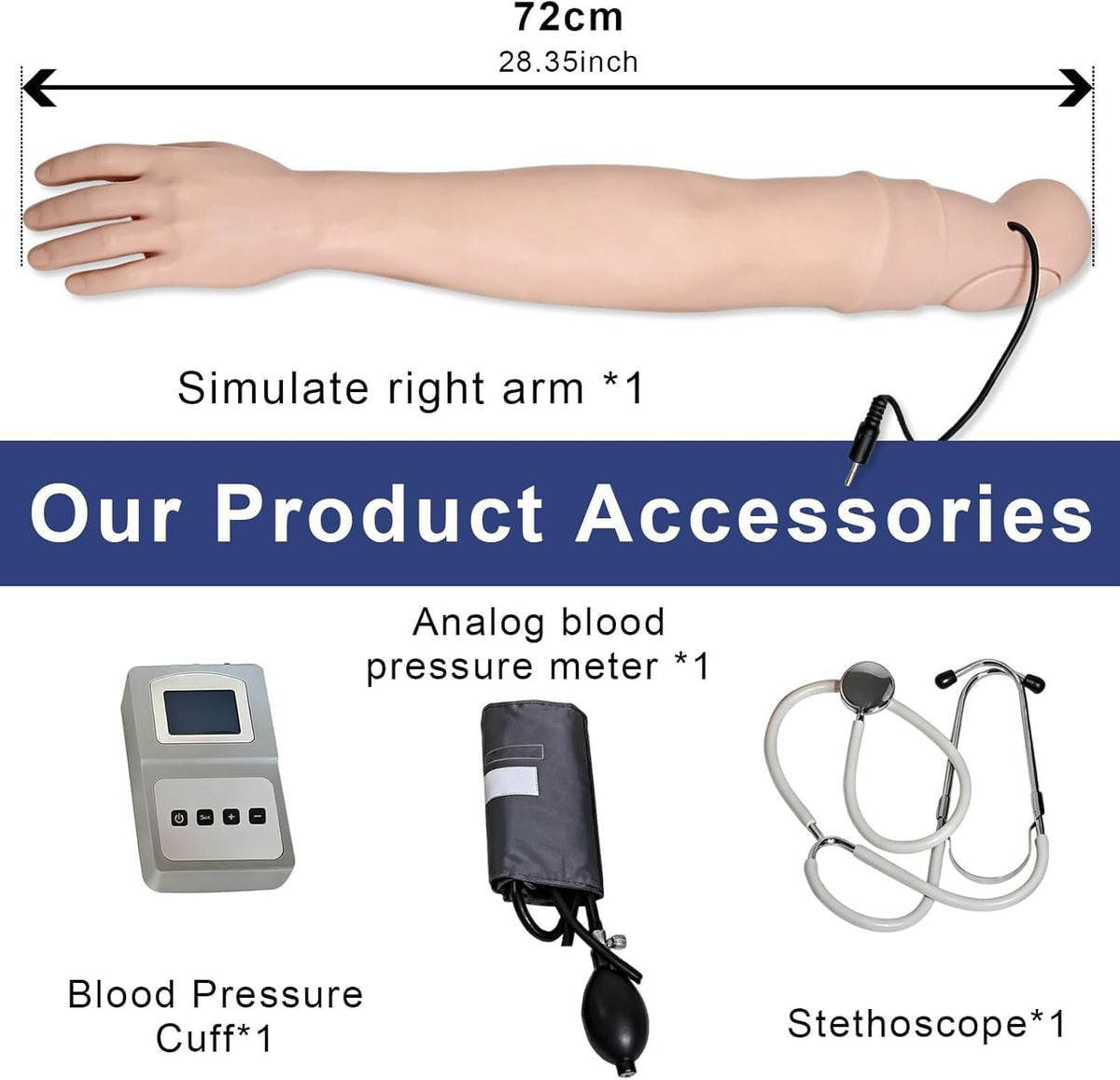 Blood Pressure Training Arm Simulator â Adjustable Arterial Practice Model
