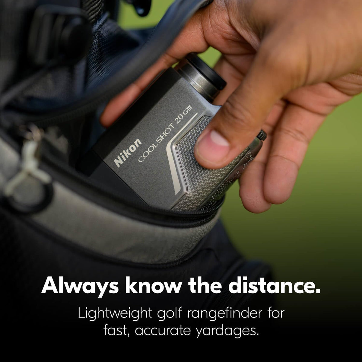 Nikon COOLSHOT Golf Laser Rangefinder - 20i GIII/20 GIII | 6x20 Optics, 800-Yard Range, Rainproof Design, Lightweight, Compact Rangefinder with Slope Compensation, Locked On Quake
