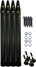 Game Room Guys Black Pinball Legs with Leg Levelers, Bolts & Washers (Set of 4)