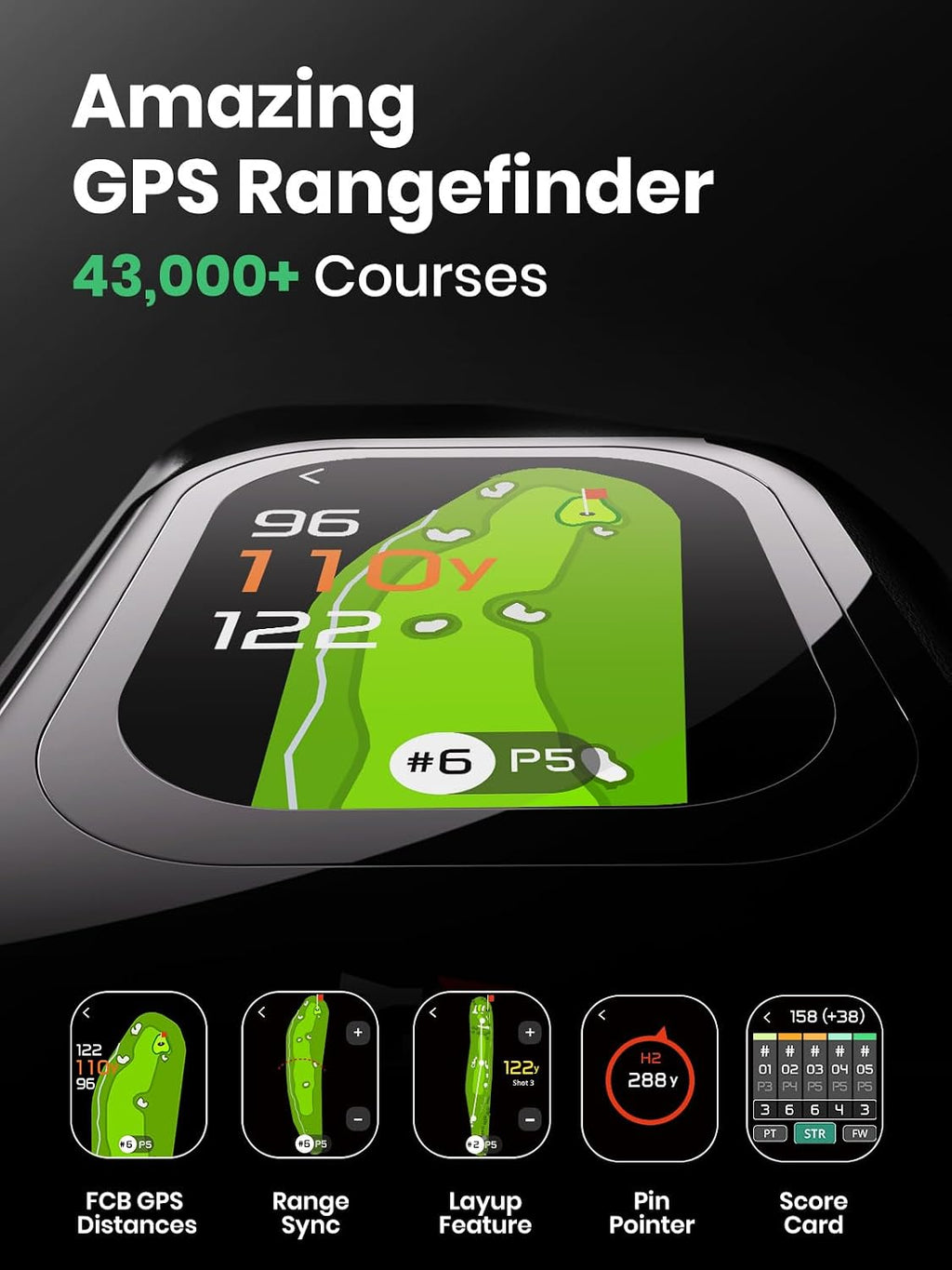 MILESEEY GenePro G1 Golf Rangefinder and Magnetic Case Bundle