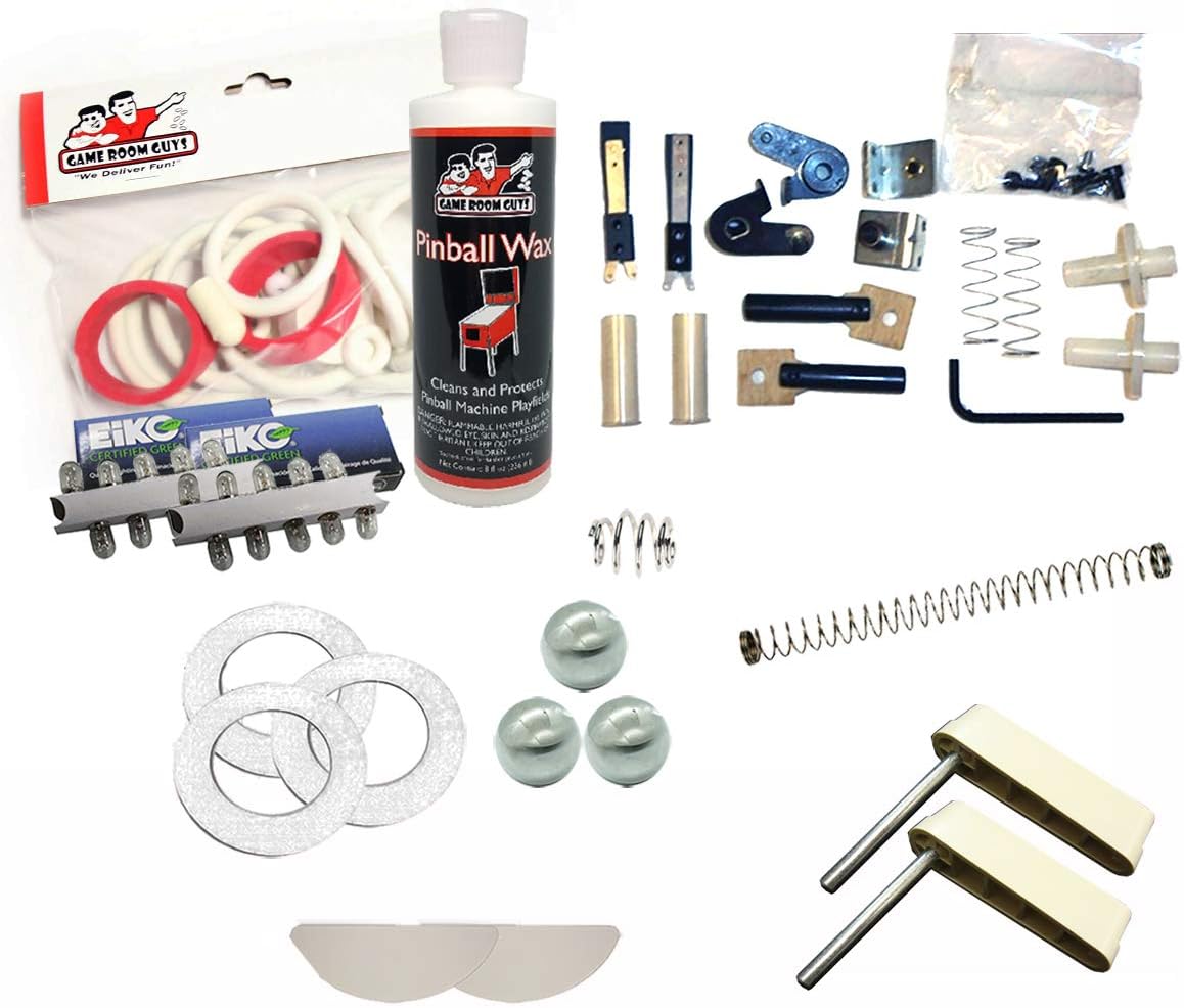 Game Room Guys White Premium Maintenance Kit Compatible with 1979 Bally Dolly Parton Pinball Machine