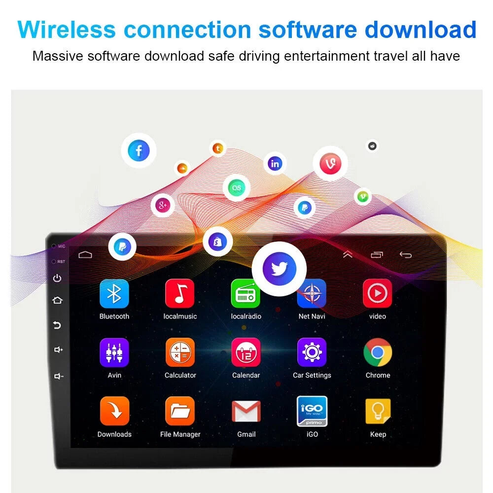 Built-in Jeep 11 Compass MP5 Map, Radio, Camera Car FM GPS for Powerful Android Radio Player KingFurt Patriot, Offline Reverse & Bluetooth