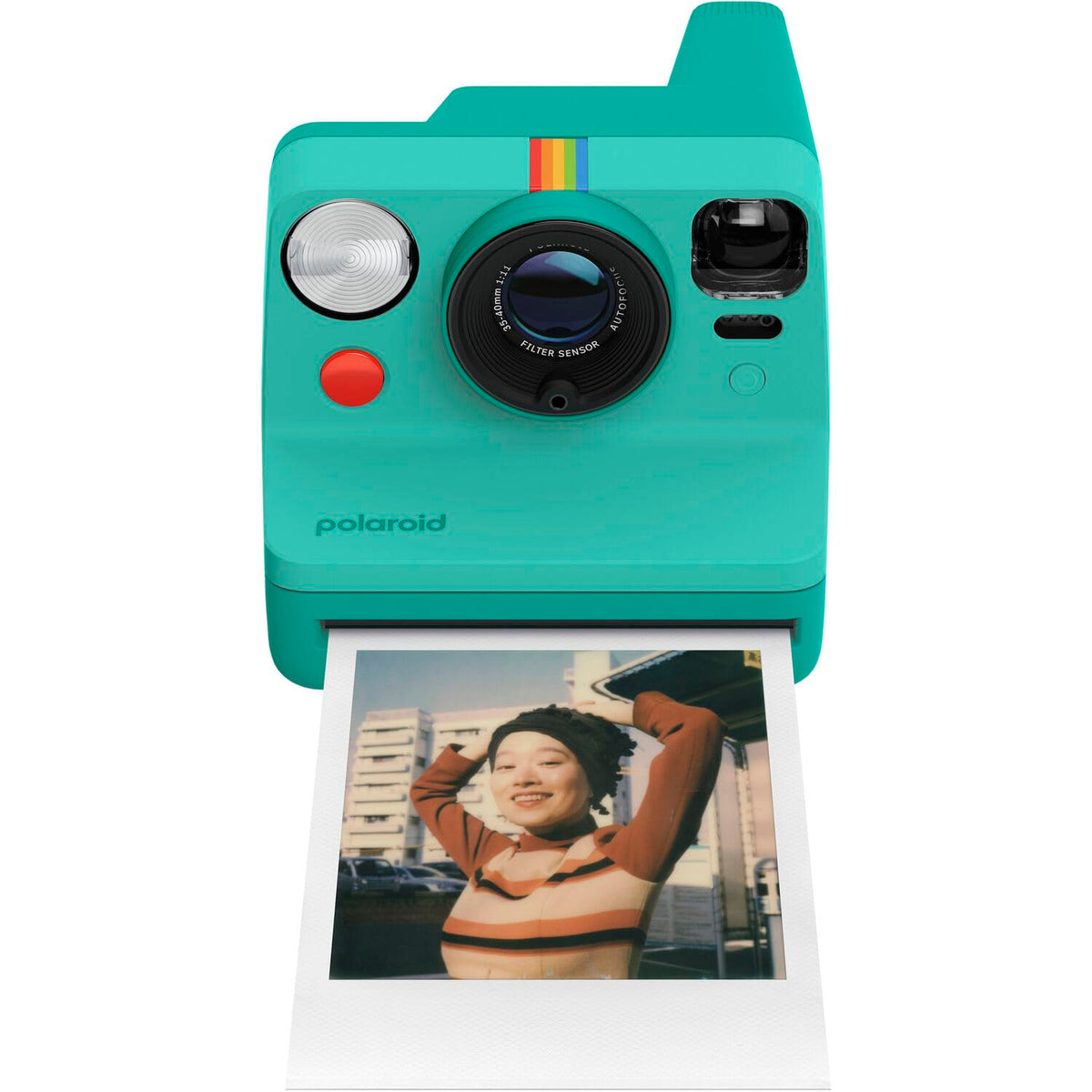 Polaroid Now Generation3 iType Camera in Pebble White + 8 Film Bundle