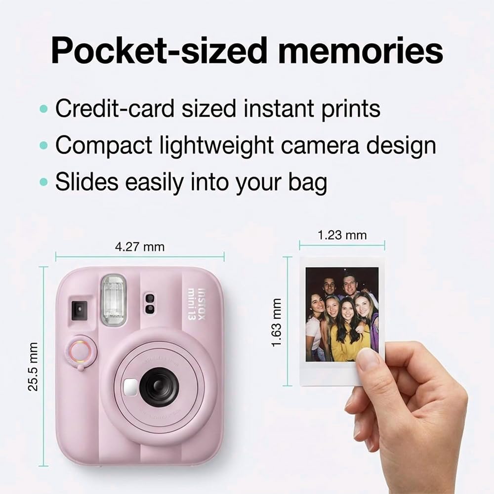 Fujifilm Instax Mini 13 Blue Instant Camera with 20-Sheet Film Set