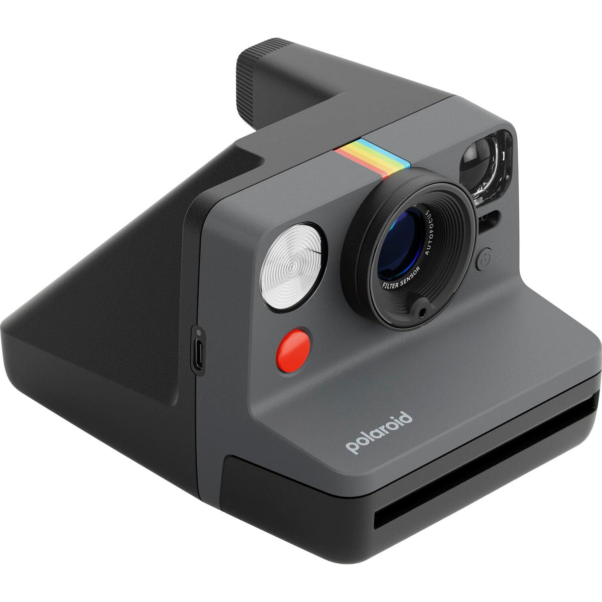 Polaroid Now Generation3 iType Camera in Pebble White + 8 Film Bundle