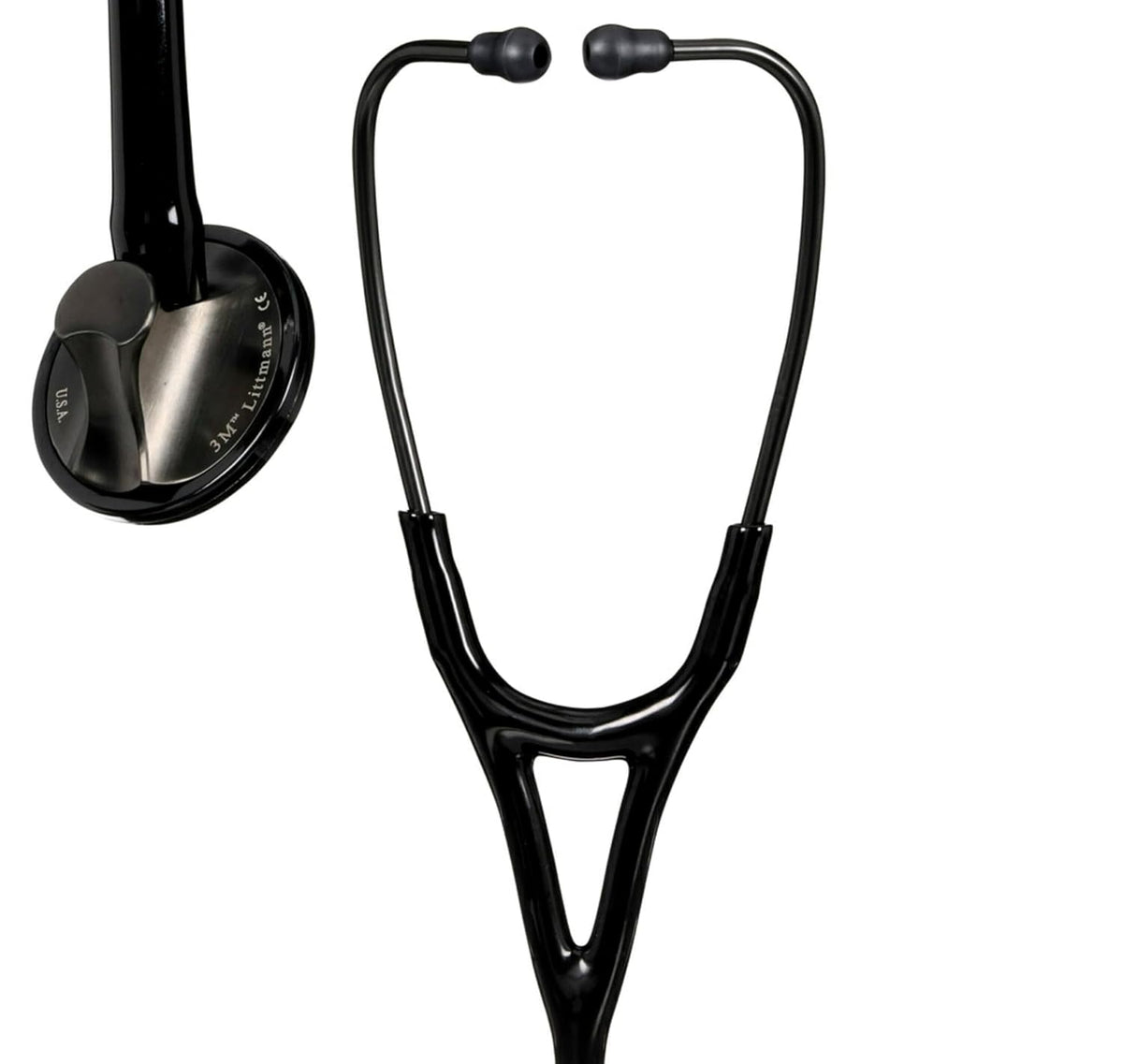 3M Littmann Master Cardiology Stethoscope, 2176, Stainless Steel Smoke-Finish Chestpiece, 27" Black Tube
