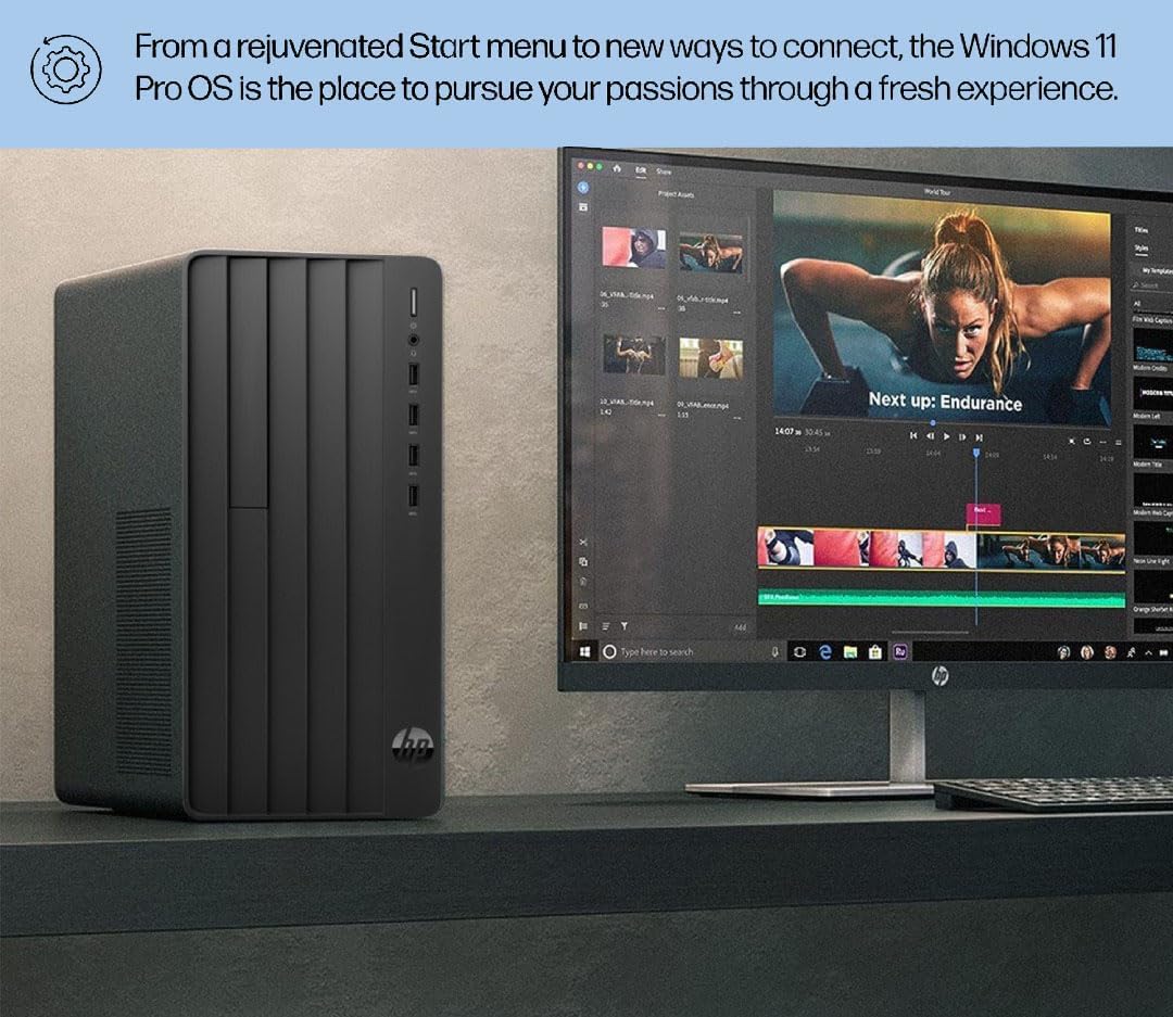 HP Pro Tower 290 G9 Business Desktop, Intel Core i9-12900K Processor (16 Cores, Up to 5.2GHz), 64GB RAM, 1TB PCIe SSD, Support 4K, HDMI, VGA, Wi-Fi, Bluetooth, Keyboard & Mouse, Windows 11 Pro
