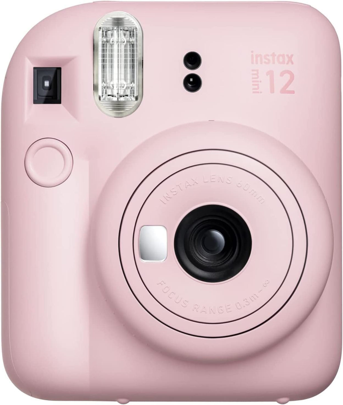 Fujifilm Instax Mini 12 Instant Camera Pastel Blue + Fuji Film Value Pack (40 Sheets) + Shutter Accessories Bundle, Incl. Compatible Carrying Case, Quicksand Beads Photo Album 64 Pockets