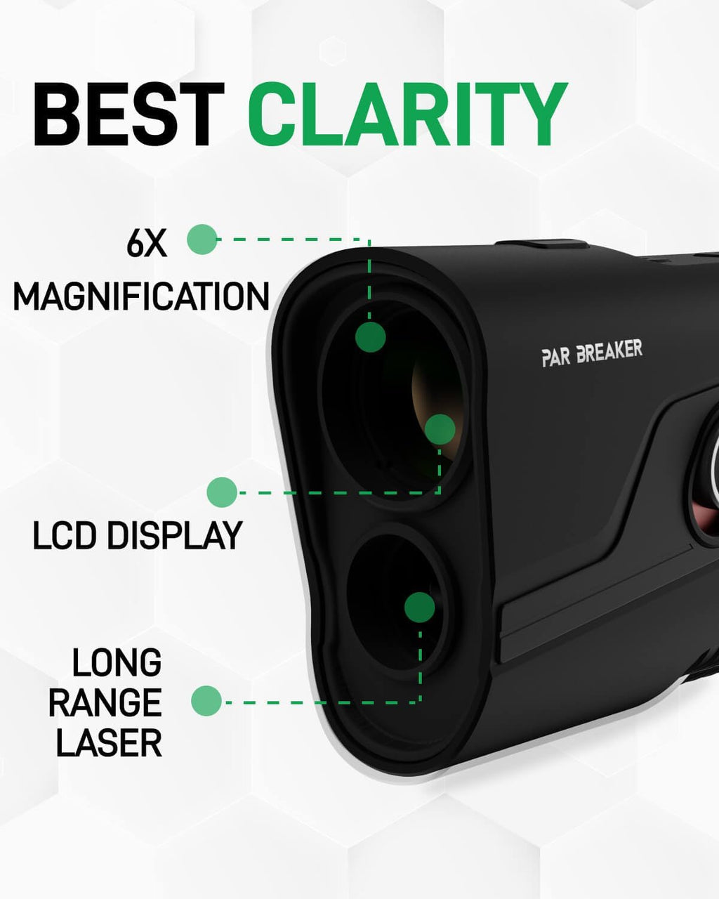Yard Sync L30 Golf Laser Rangefinder with Slope On/Off Switch