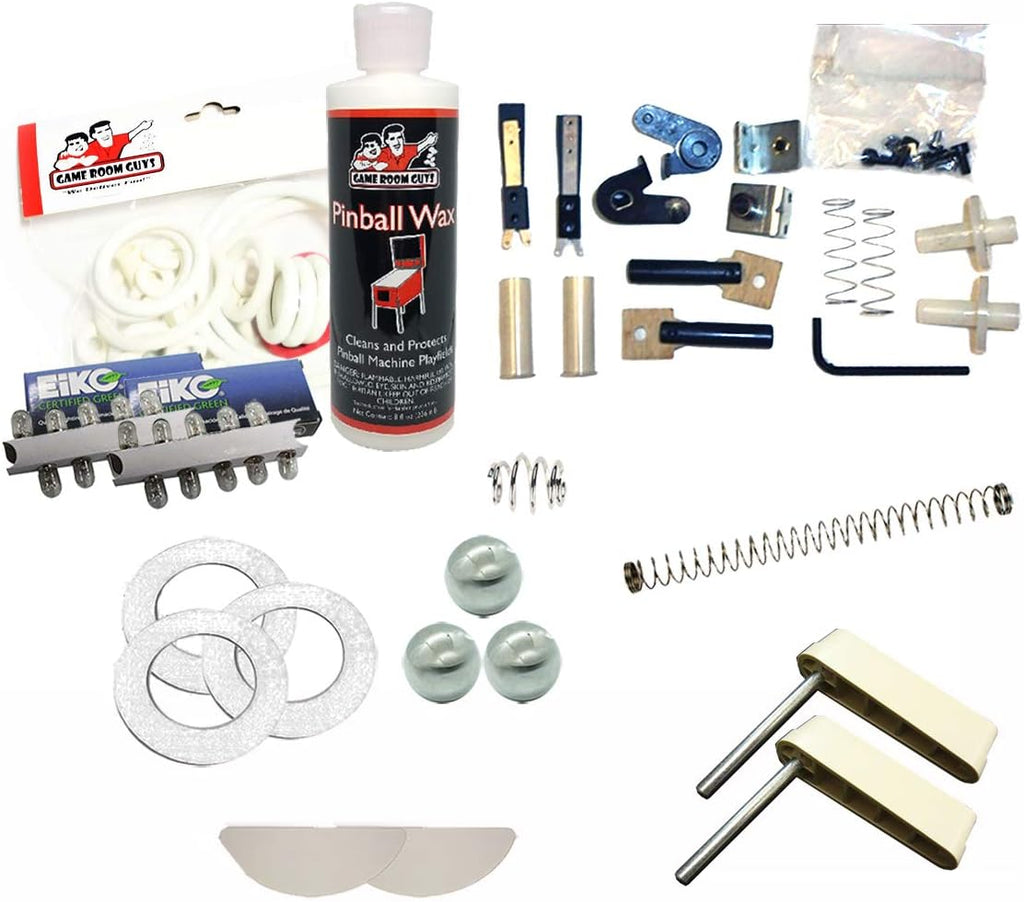 Game Room Guys White Pinball Premium Maintenance Kit Compatible with 1977 Bally Evel Knievel Pinball Machine
