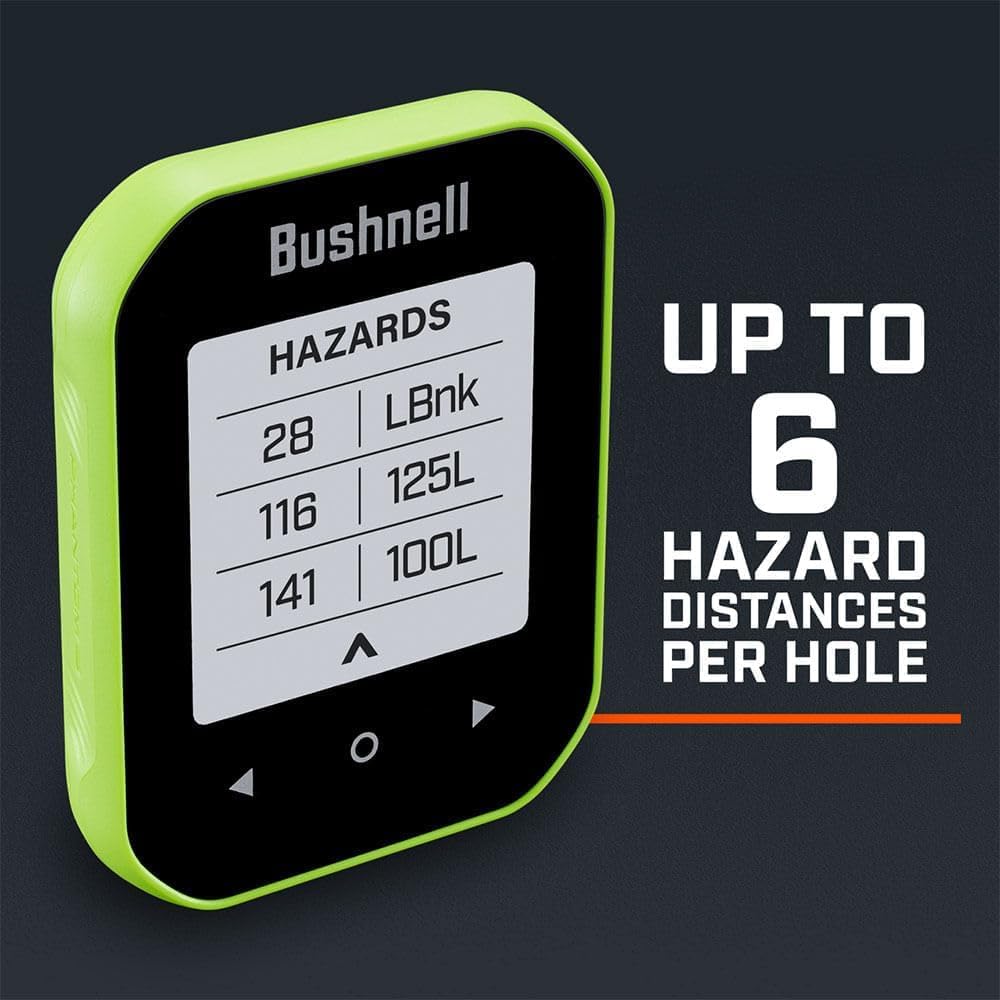Bushnell Phantom 3 Slope Golf GPS Rangefinder (Blue) with BITE Magnetic Mount and GreenView with Slope-Adjusted Distances, 38,000+ Courses, Auto Hole Advance with Wearable4U Cleaning Cloth Bundle