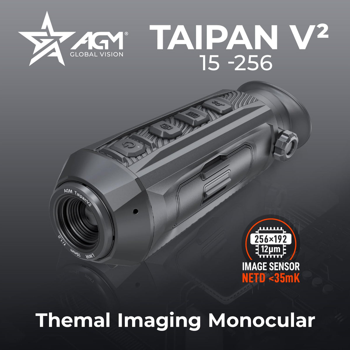 AGM Global Vision Taipan V2 Thermal Imaging Monocular High-Sensitivity