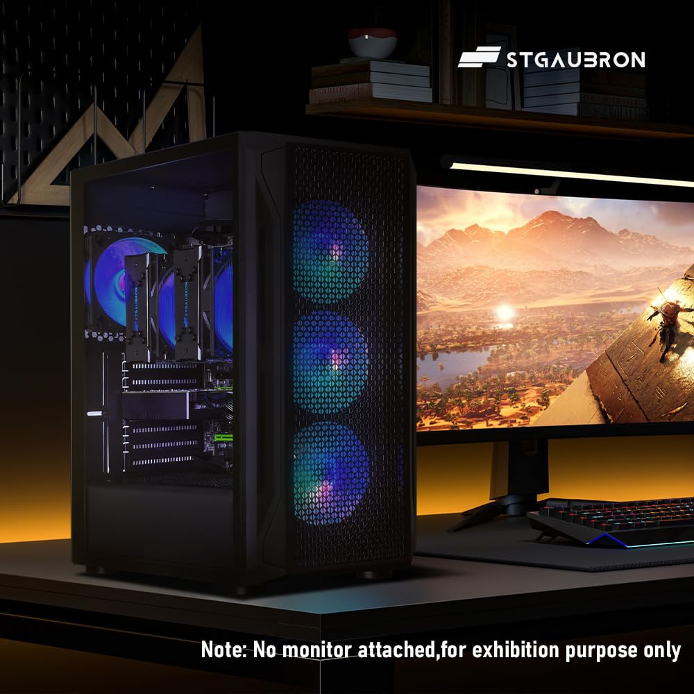 STGAubron Gaming PC Desktop,Core I7,RX 580 8G,32G RAM,512G SSD