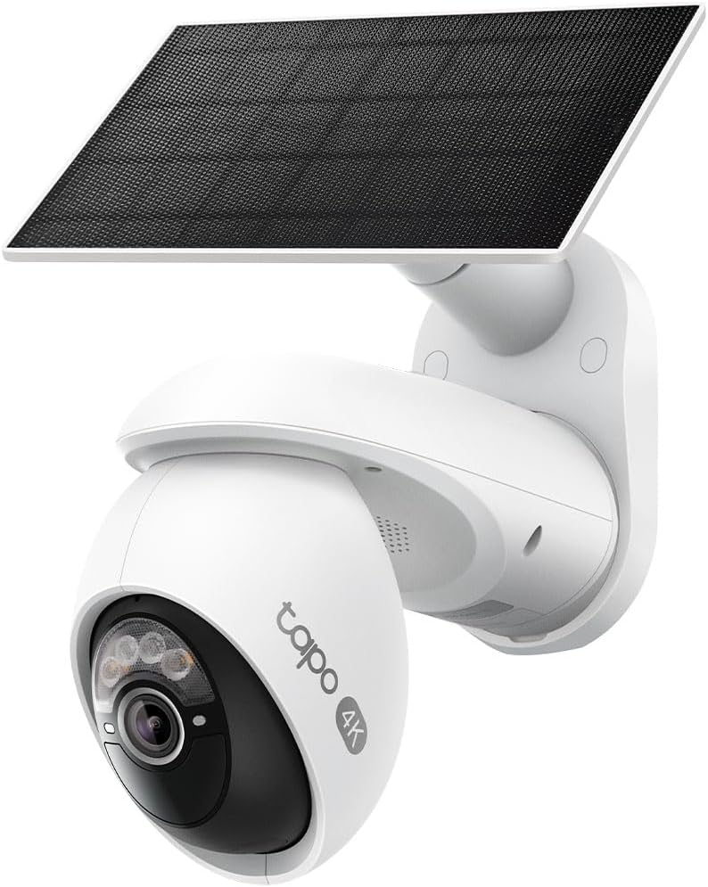 Tapo 4K Outdoor Pan/Tilt Wireless Security Camera, Solar Charging, C660 KIT